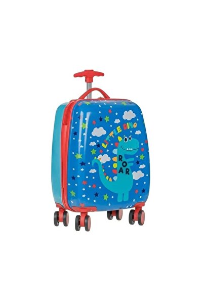 divendi-ro Valiză tip troler, pentru copii, cu dinozauri, roți rotative, 22L,...