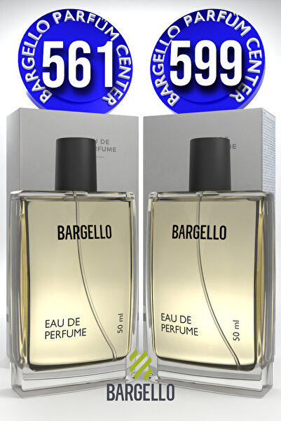 Bargello 561 Erkek 50 ml Parfüm Edp Fresh + 599 Woody Erkek Parfüm 50 Ml EDP