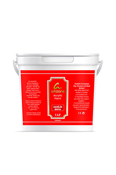 Artzone Akrilik Boya 1000ml - Kırmızı
