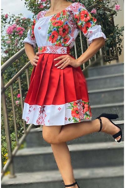 3MG Poppies Red Dress