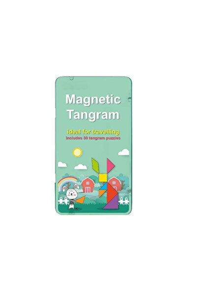 divendi-ro Puzzle Tangram cu 30 de forme, magnetic, pentru copii de la 3 ani ...