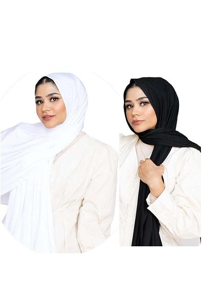 Adoro Women's Combo Premium Soft Stretch Jersey Hijabs