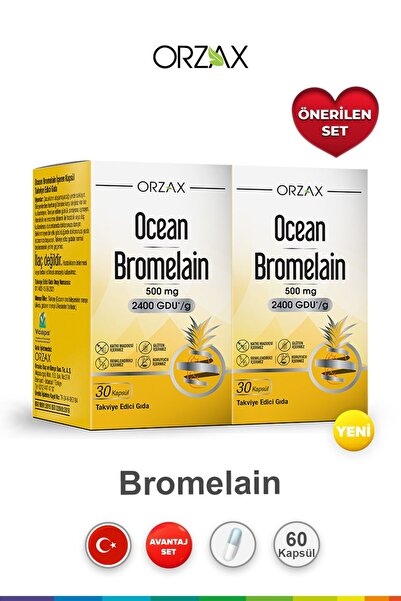 Ocean Bromelain 500 mg 30 Kapsül 2 Adet