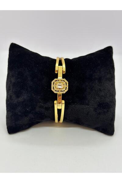 Constanza Exclusive 22 Ayar Altın Kaplama Özel Tasarım Baget Taşlı Kelepçe 570