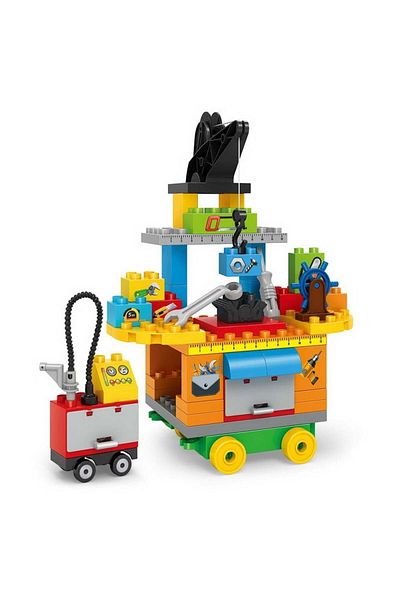 divendi-ro Set de construcții banc de lucru cu unelte, cu 61 de piese, pentru copii de peste 3 ani, multicolor