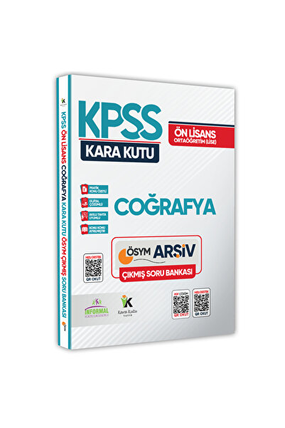 Karakutu Yayınları KPSS Önlisans/Ortaöğretim Kara Kutu Genel Kültür TEKLİ KİTAP SET Çıkmış Soru Bankası Dijital Çözümlü