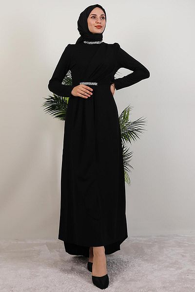GİYZAMİLA Liya Hijab Φόρεμα Μαύρο