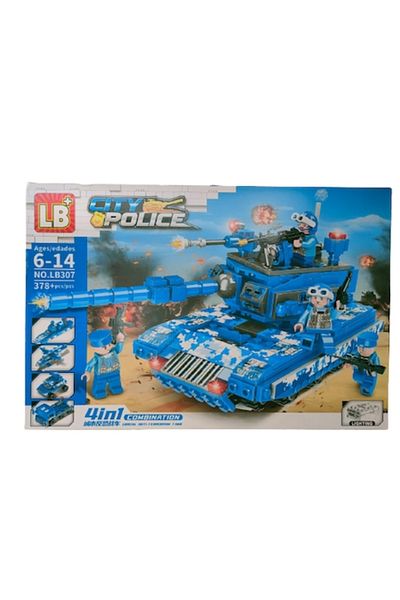 OEM Interactive LEGO City Police Set, 4 in 1 Combinations, 378 Pieces