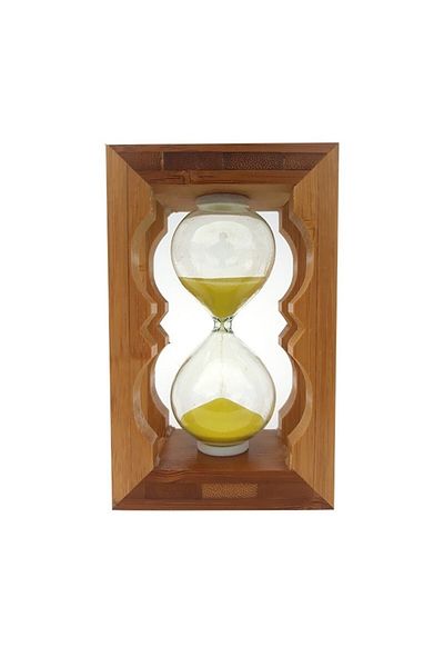 OEM Clepsidra cu nisip pe suport din lemn - 3 minute