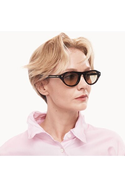 Prada Kadın güneş gözlüğü b15 17n-70r 51-21, Asetat, Kahverengi, Cat Eye Çerçeve