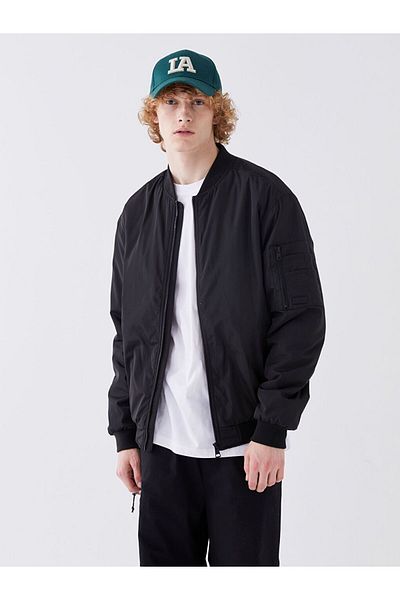 LC Waikiki Lcw Casual Comfortable Fit College Collar Men's Bomber Coat