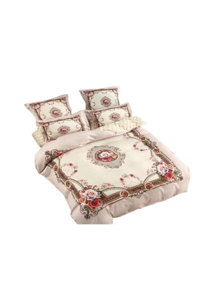 OEM 6-Piece Bedding Set, 230x250 cm, Finet, Elegant Print M2, Multicolor
