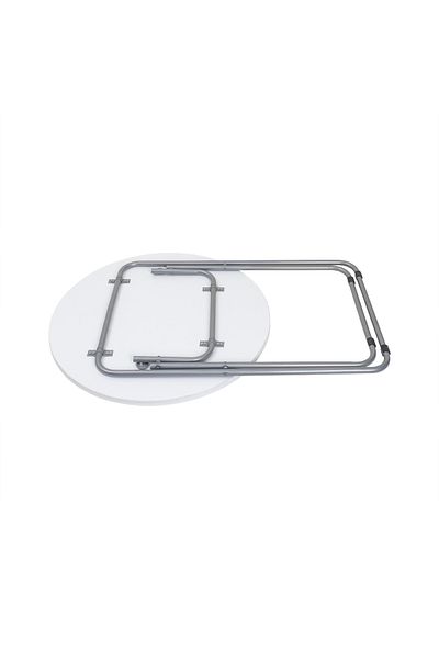 Floria Round folding table with mdf top, dimensions 60x65cm, white / ZLN 6968