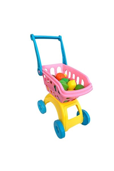 OEM Πλαστικό παιχνίδι καρότσι αγορών, 30x44cm, πολύχρωμο