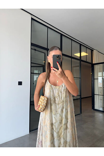 My Blog Φόρεμα με μοτίβο πέτρινο λουλούδι με λουράκι - 3321