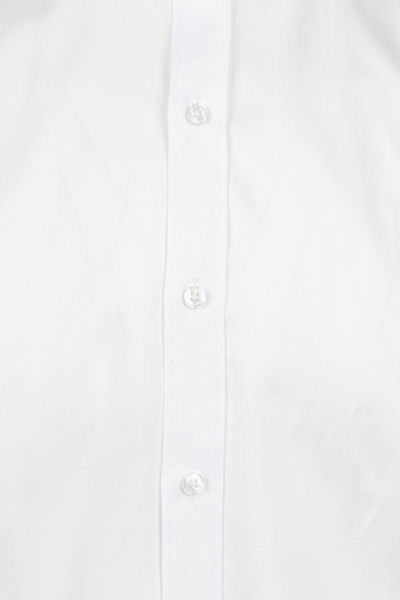 Hatemoğlu Біла сорочка з довгими рукавами, відкритим італійським коміром та атласною підкладкою