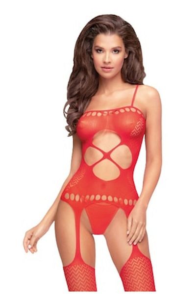 PENTHOUSE LINGERIE Costum de pisică, Penthouse, Hot Nightfall, roșu, XL