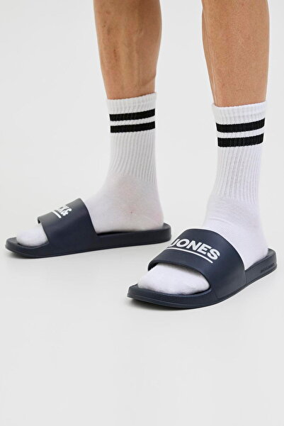 Jack & Jones Pánské pantofle Jfwollie Slider Ln Antracit 12236477