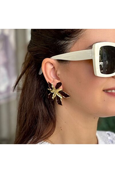 fg collection نموذج أقراط الزهرة الفولاذية