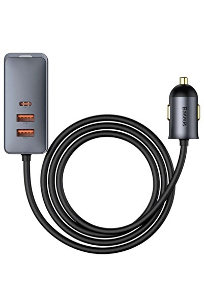 Baseus USB Network Charger Share Together, Quick Charge, 120W, 2x USB - 2x USB Type-C, Gray CCBT-A0G