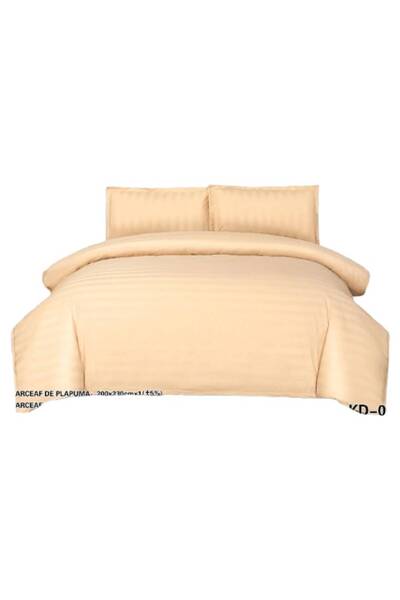 OEM Double Bed Linen with Elastic, Damask, 2 Persons, 180x230 cm, Light Beige