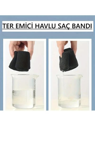 Tenax Fıt Havlu Saç Bandı Ter Kafa Bandı Headband Tenis - Futbol - Basketbol Saç Bandı Sporcu Kafa Bandı