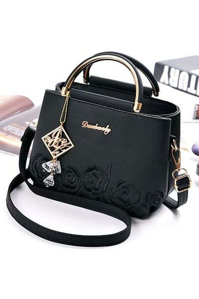 Lumely Small Handbag,PU Leather,With Zipper Compartments and 2 Card Pockets,for Casual Daily,20x12x18cm