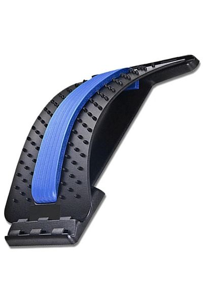 Aptel Dispozitiv masaj pentru spate, 4 nivele, plastic, negru/albastru, 37x24x11.5 cm