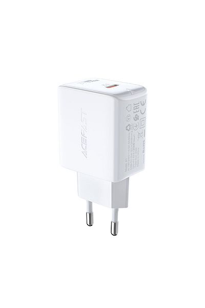 Acefast Încărcător de perete rapid USB-C 20W Power Delivery, alb