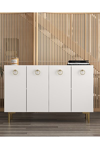 DEMONTE DECOR EFESDD (KM120) KONSOL BEYAZ-BEYAZ-ALTIN