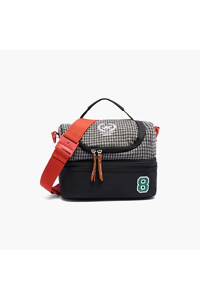 Beverly Hills Polo Club Panelled Lunch Bag with Adjustable Strap and Zip Closure