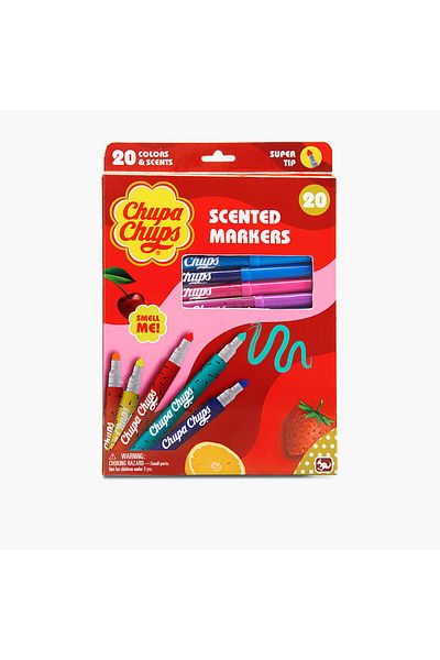 Chupa Chups Scented SuperTip Markers - Set of 20