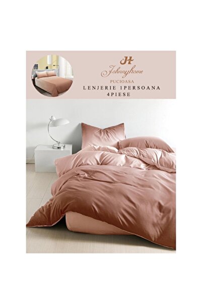 OEM Bed Linen, Gradient Print, 4 Pieces, 1 Person, 155x220cm, Fine Satin, Coffee with Milk