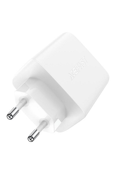 Acefast Szybka ładowarka sieciowa GaN 2x USB-C USB-A PPS PD QC4+ 65W biała