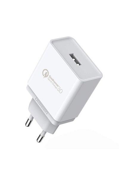 Ugreen Încărcător rapid USB Quick Charge 3.0 18W 3A, alb
