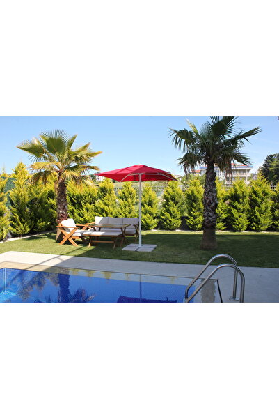 Sunlife 200×200 cm Polyester Kumaş Alüminyum Gövdeli Kare Şemsiye (AYAKSIZ) -...