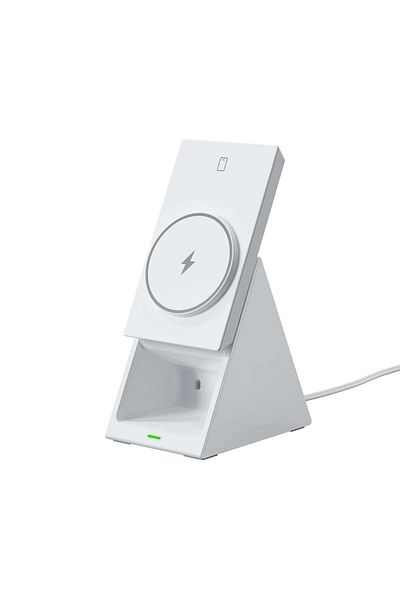 CHOETECH 3w1 Stacja ładująca ładowarka indukcyjna T600 15W biała