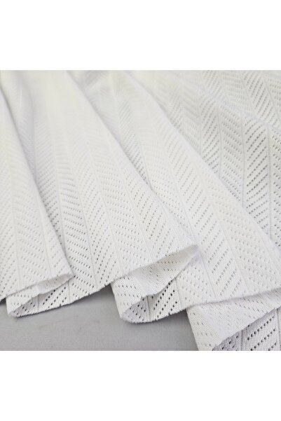 Kaf Kumaş Ecru Perforated Pointelle Rib Fabric |   100% Cotton |   Model-9