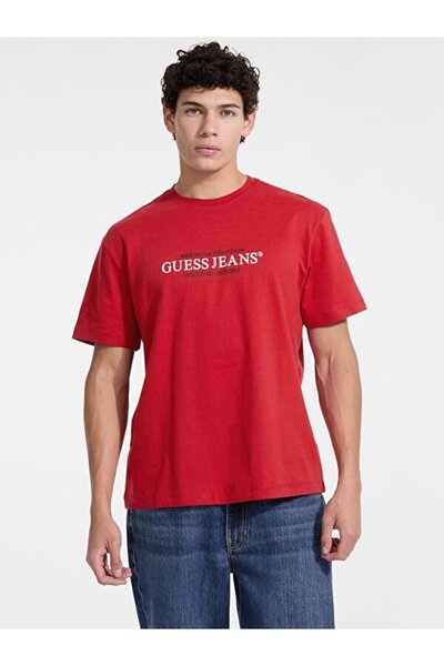 Guess Jeans Tricou cu croiala normala pentru barbati Jeans
