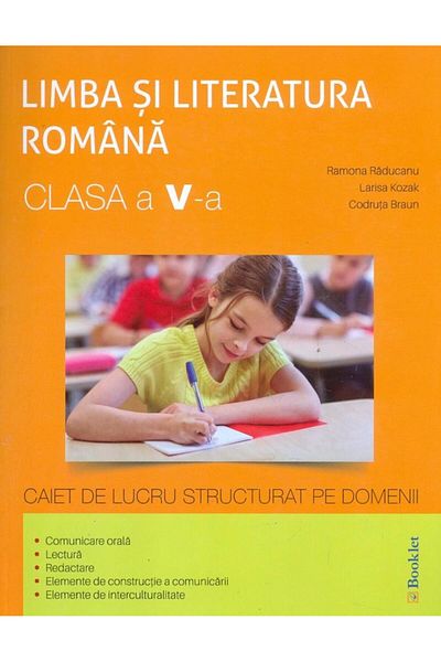 Editura Booklet Romanian language and literature grade 5. Workbook