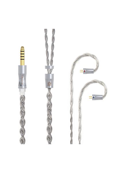 Choice 2Pin 4.4mm KBEAR Chord 6N Graphene+4N OFC Silver-plated Mixedly Braided Upgrade Cable With MMCX/2Pin