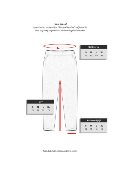 Cottonland Women's Dafni Regular Cut Autumn Three Thread Unsharded Cotton Sweatpants Bottom Petrol Gray