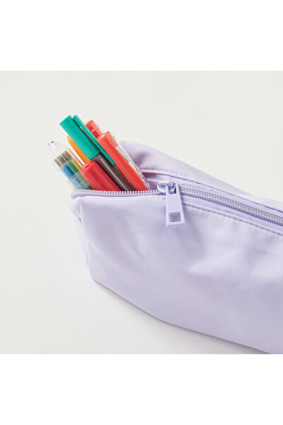 Royal Sac Solid Pencil Pouch with Zip Closure