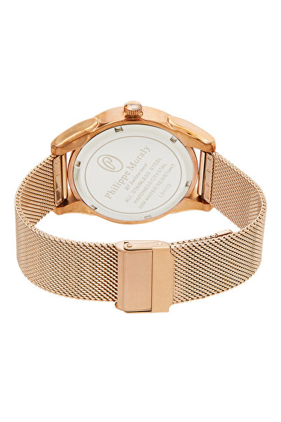 Philippe Moraly Women's Stainless Steel Analog Wrist Watch LS1112QRPB