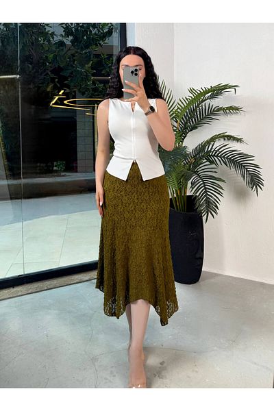 missswans Lissa Zipper Λεπτομερής Μπάλα Λευκή