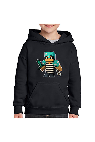 OEM Παιδικό Φούτερ με Κούκλα Minecraft Green Skin