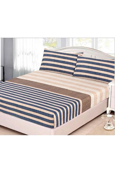 OEM Cearșaf de pat cu elastic, multicolor, 3 bucăți, 180x200 cm