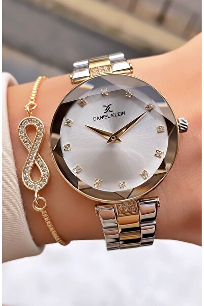 Daniel Klein Kadın Kol Saati ve Taşlı Sonsuzluk Bileklik Seti | Çelik Kordon ...