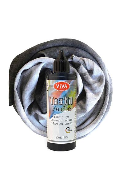Viva Decor Washable fabric paint, VIVA DECOR, 90 ml Black