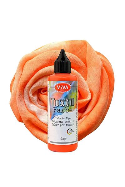 Viva Decor Washable fabric paint, VIVA DECOR, 90 ml Orange